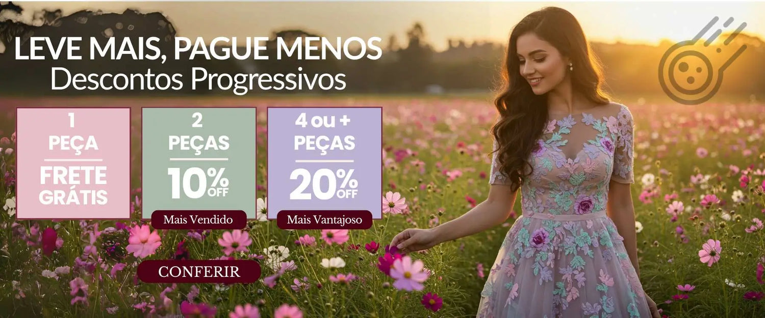 Banner de Primavera Desconto Progressivo