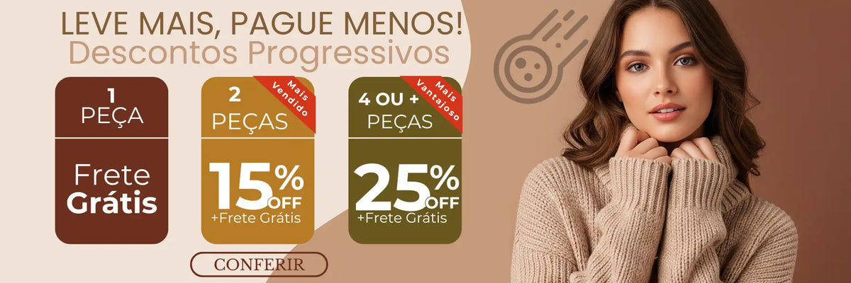 Banner Desconto Progressivo - coleção Outono Inverno