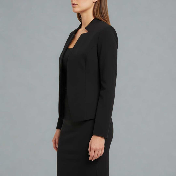 Blazer Feminino Alfaiataria Preto Acinturado