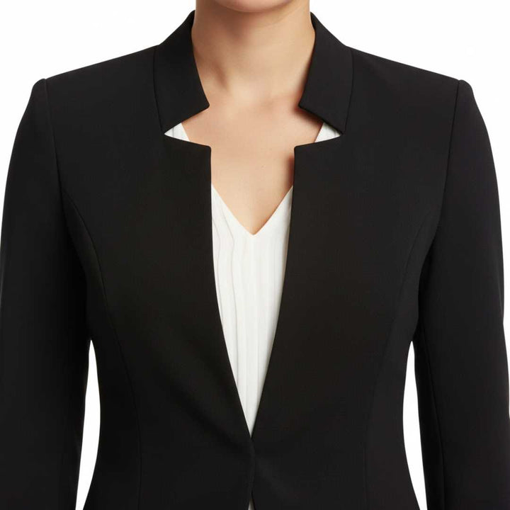 Blazer Feminino Alfaiataria Corte Slim Acinturado