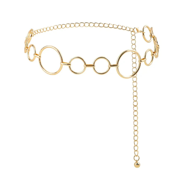 Cinto Feminino Fino Dourado