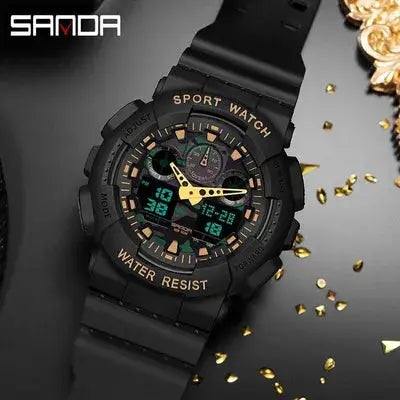 Relógio de Pulso Masculino Sanda Sport Watch Resist