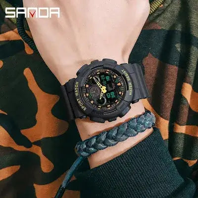 Relógio de Pulso Masculino Sanda Sport Watch Resist