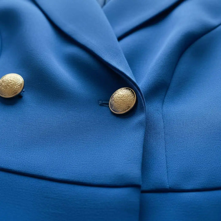 Vestido Tipo Blazer Azul