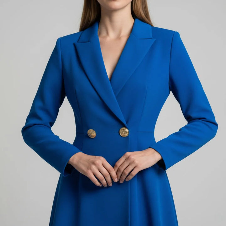 Vestido Tipo Blazer Manga Longa