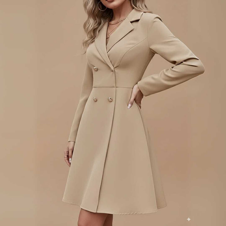 Vestido Tipo Blazer Bege