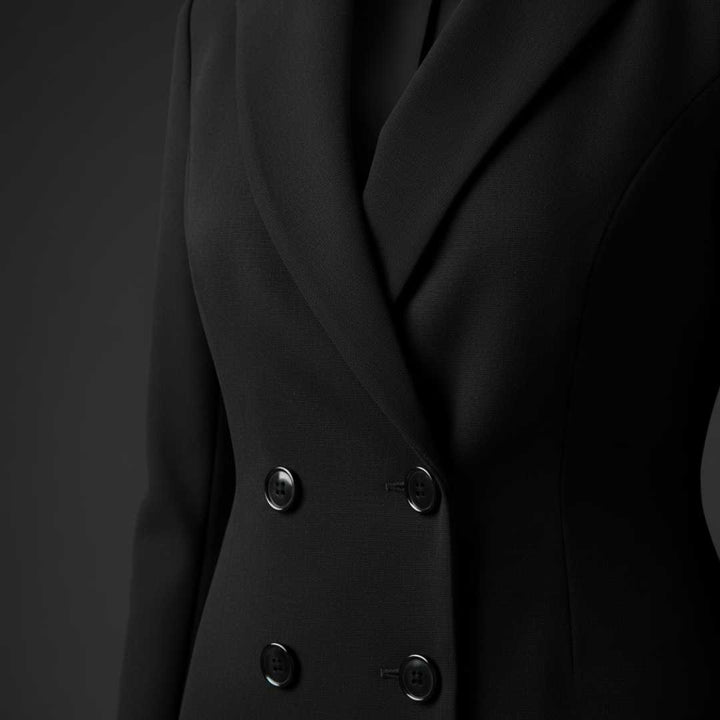 Vestido Tipo Blazer Preto