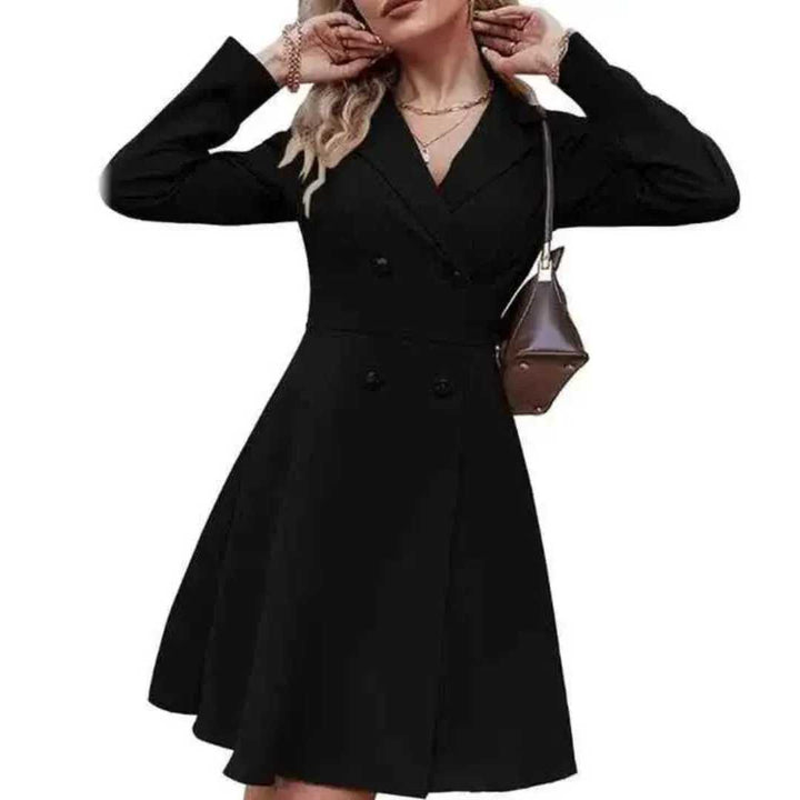 Vestido Tipo Blazer Manga Longa