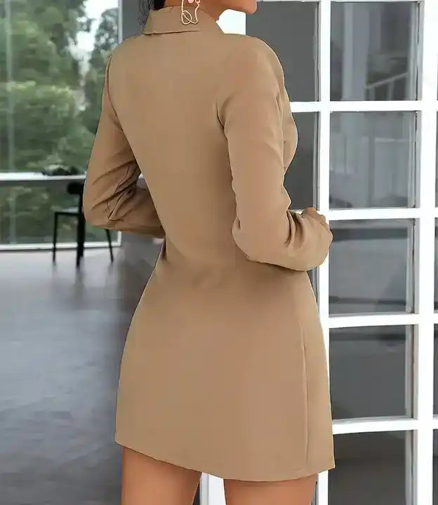 Vestido Blazer Plissado