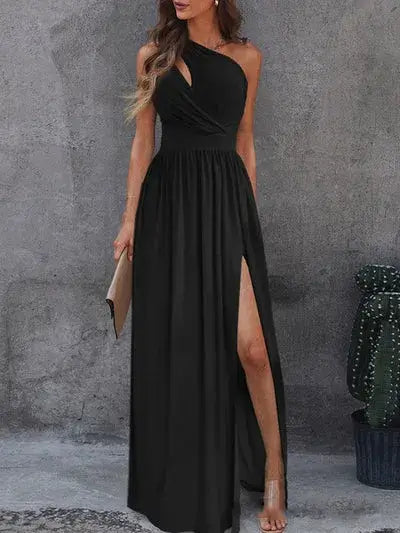 Vestido Longo Com Fenda