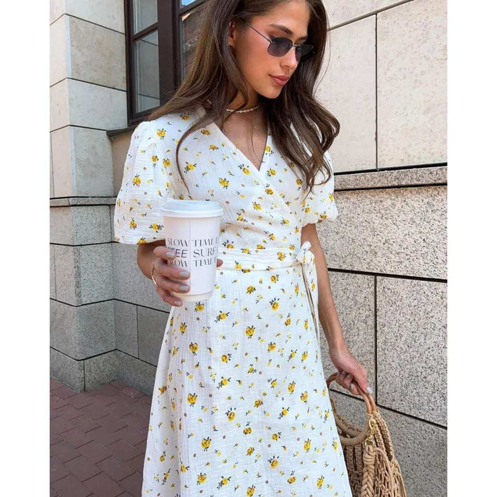 Vestido Florido Amarelo