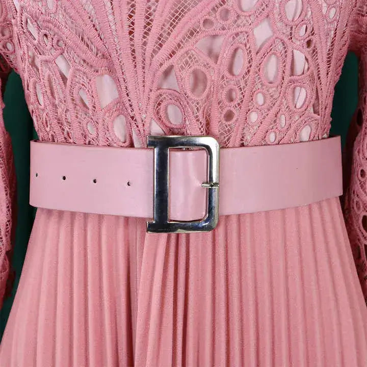 Vestido de Renda Midi 