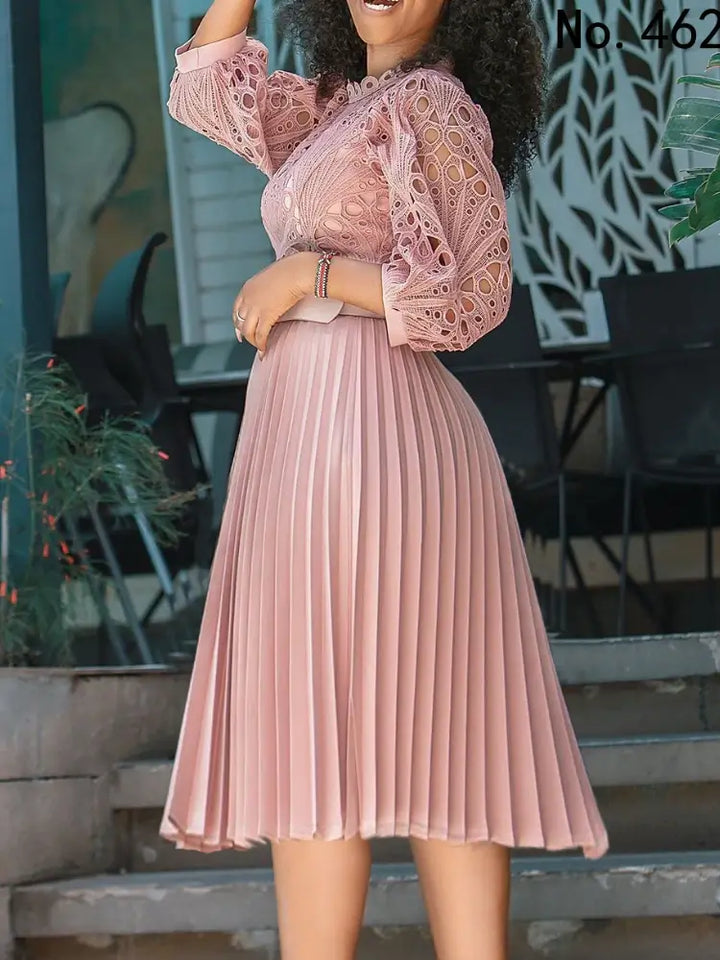 Vestido Midi Plissado